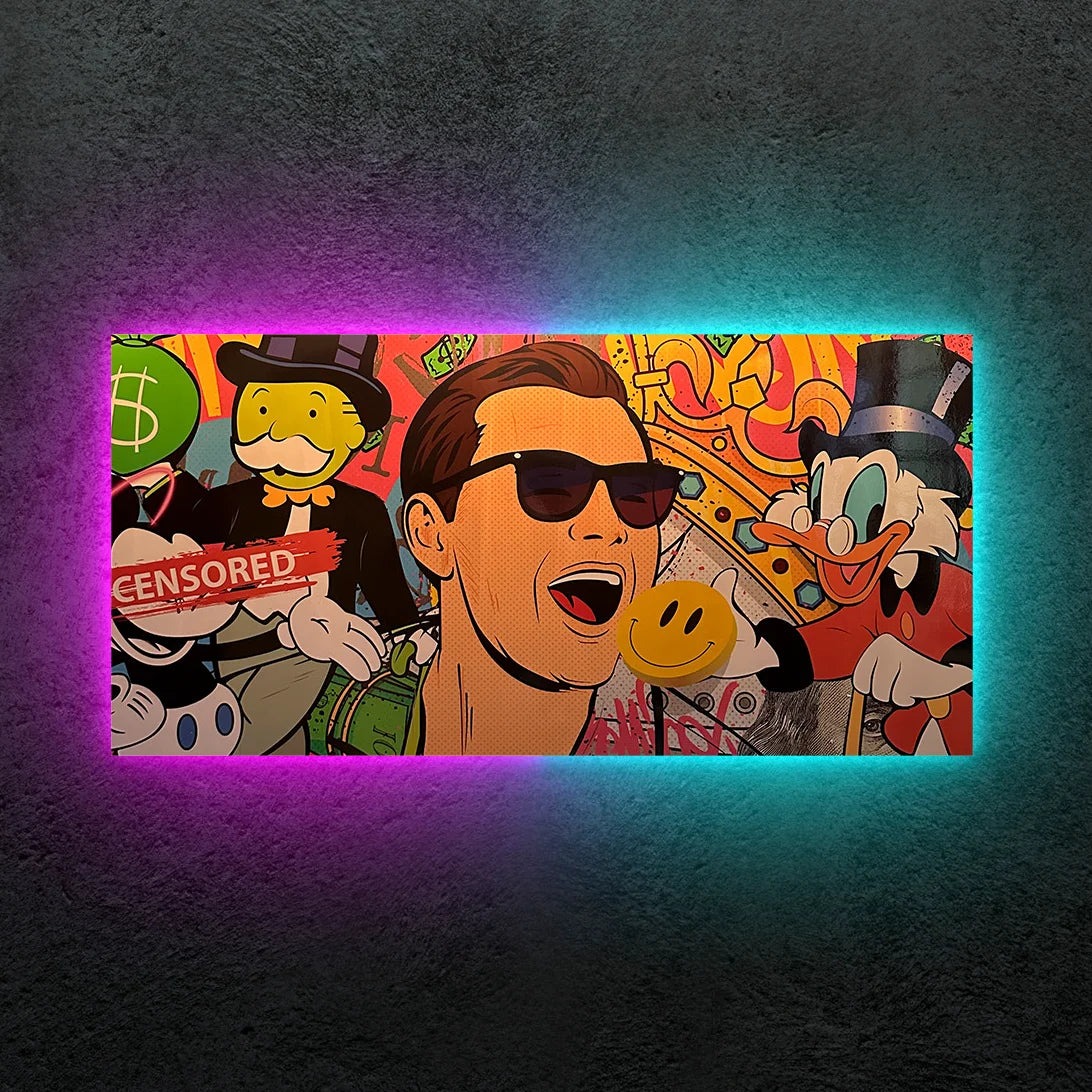 Jordan Belfort Exclusive Neon Tablo