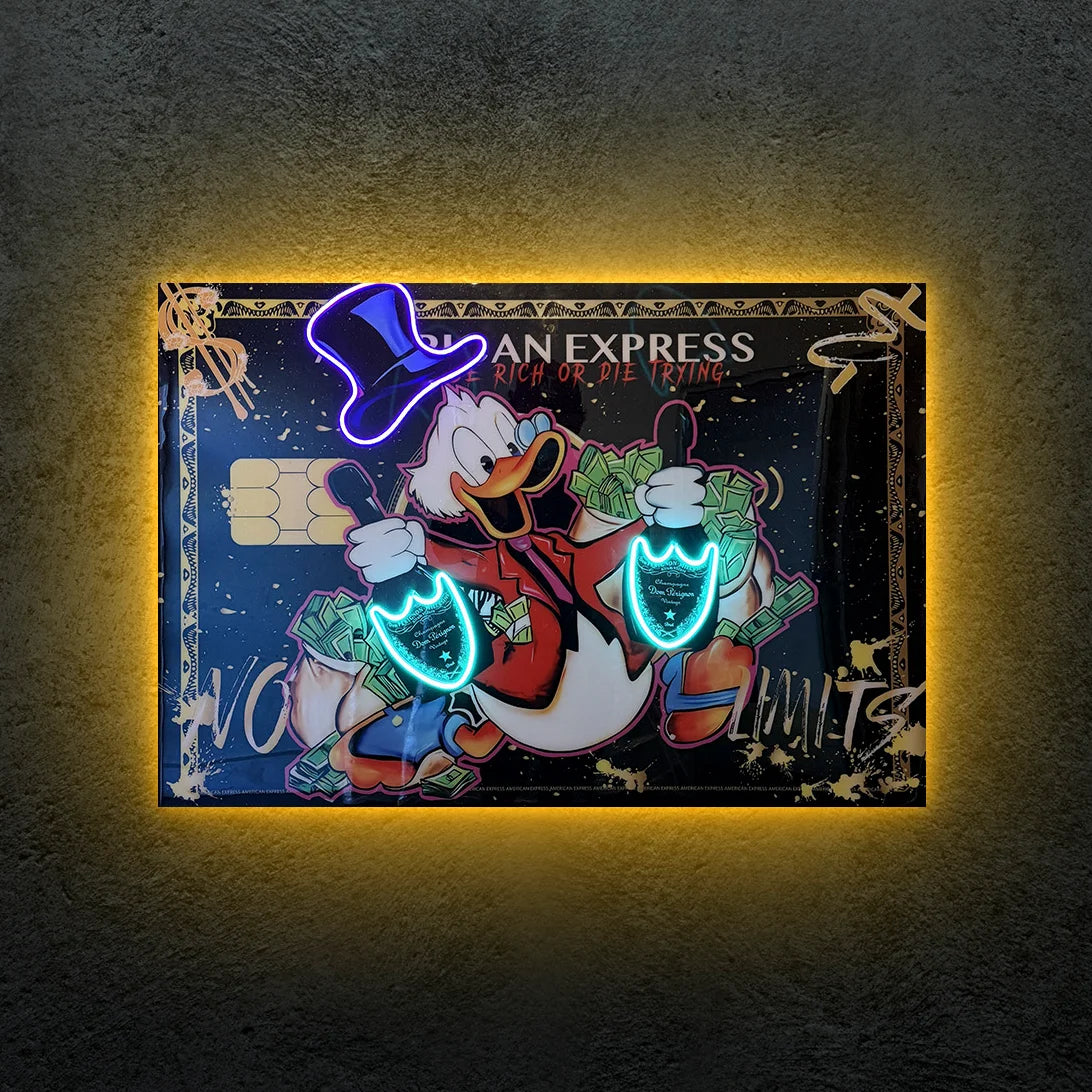 American Express Dom Pérignon Exclusive Neon Tablo