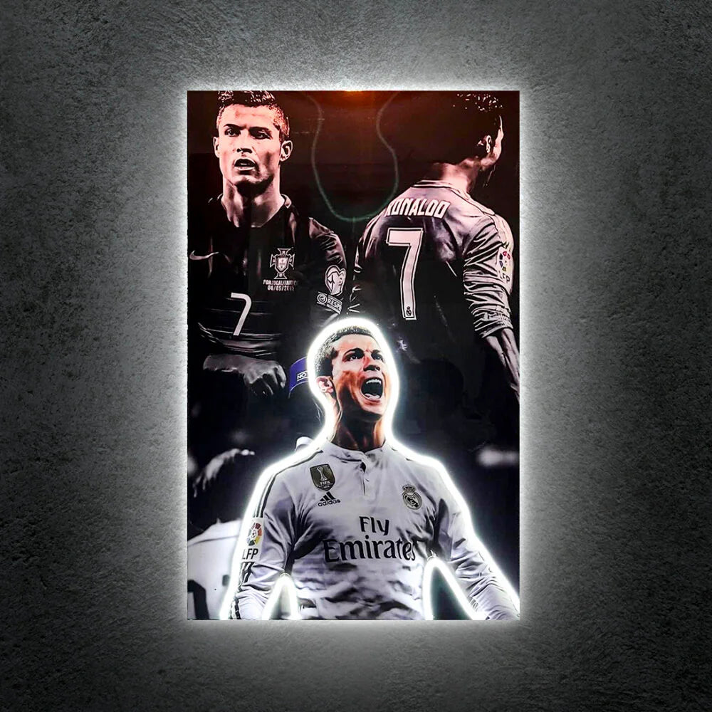 Cristiano Ronaldo Neon Tablo