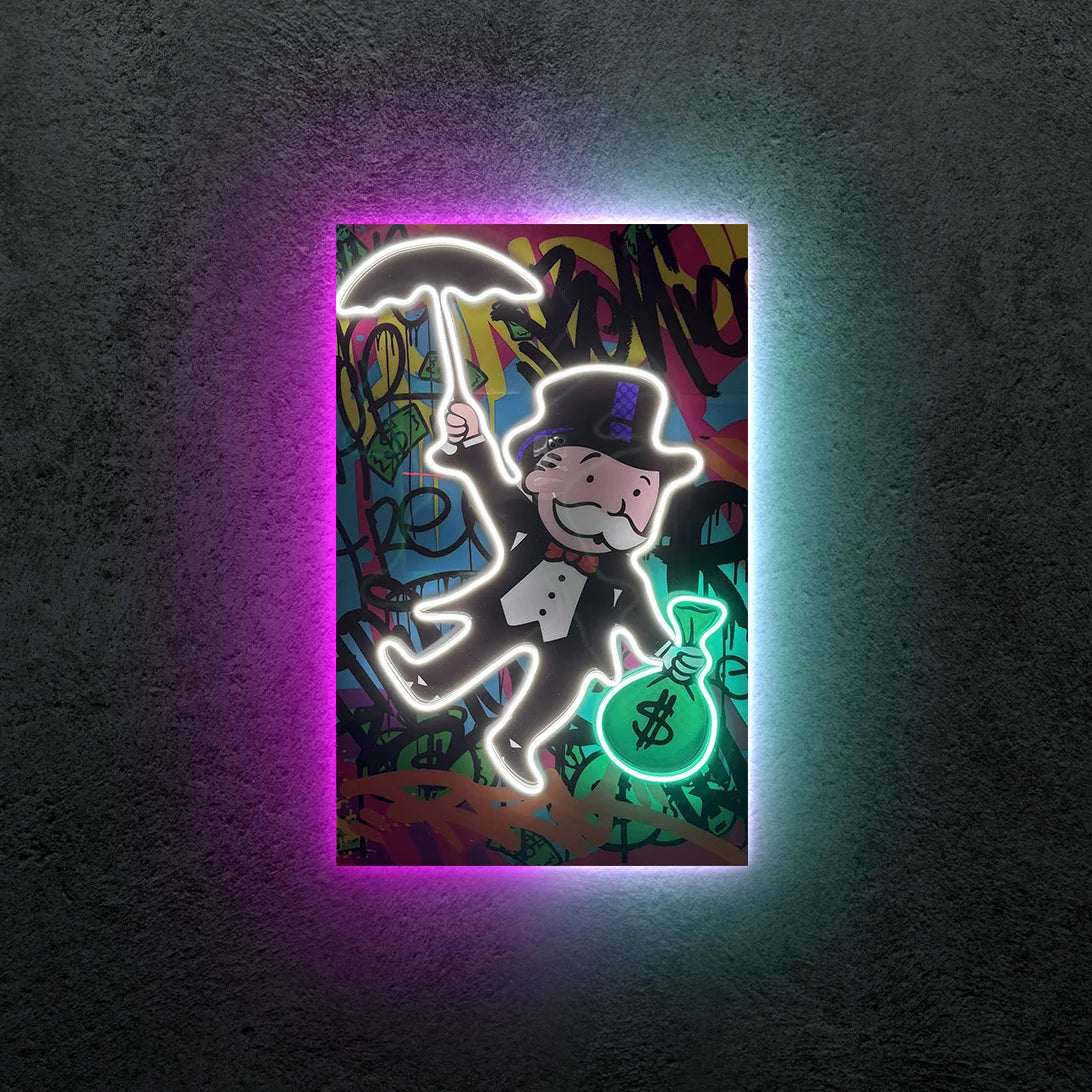 Monopoly Exclusive Neon Tablo