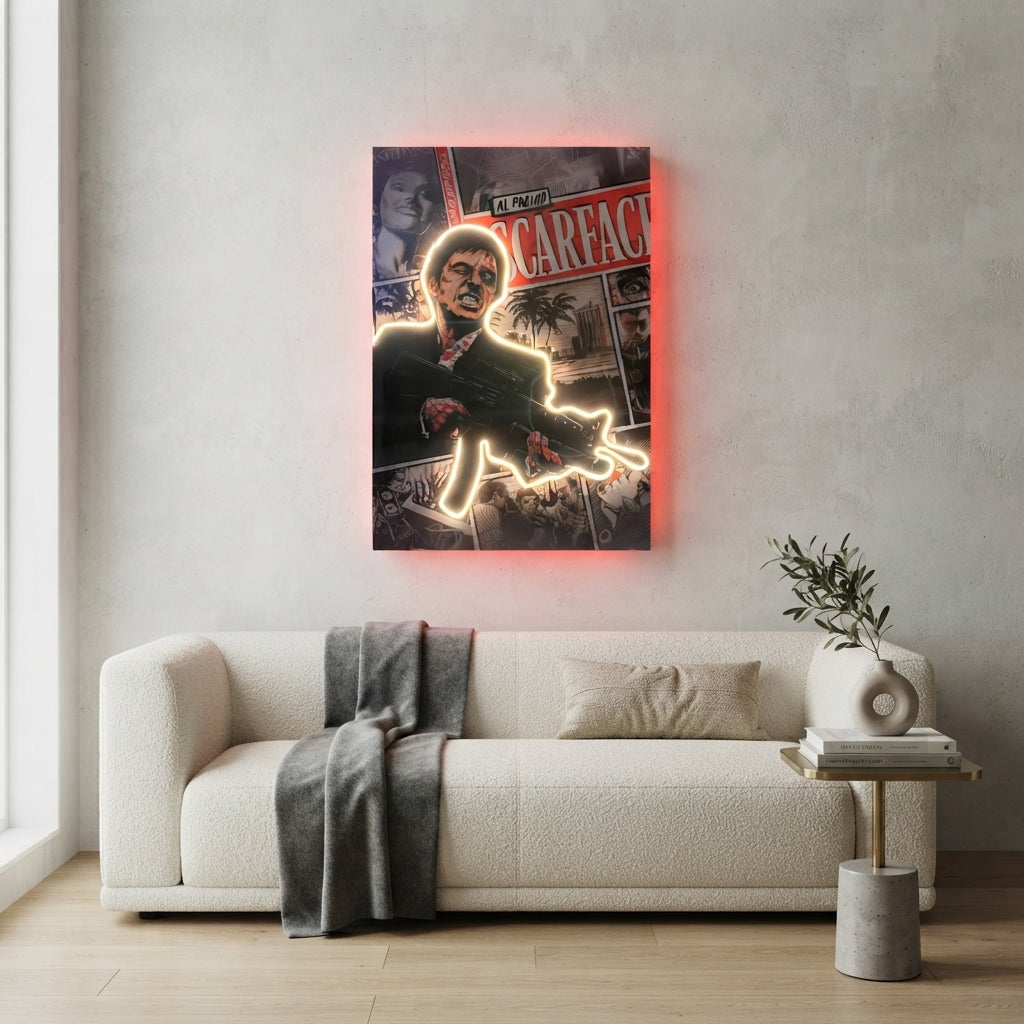 Scarface Neon Tablo