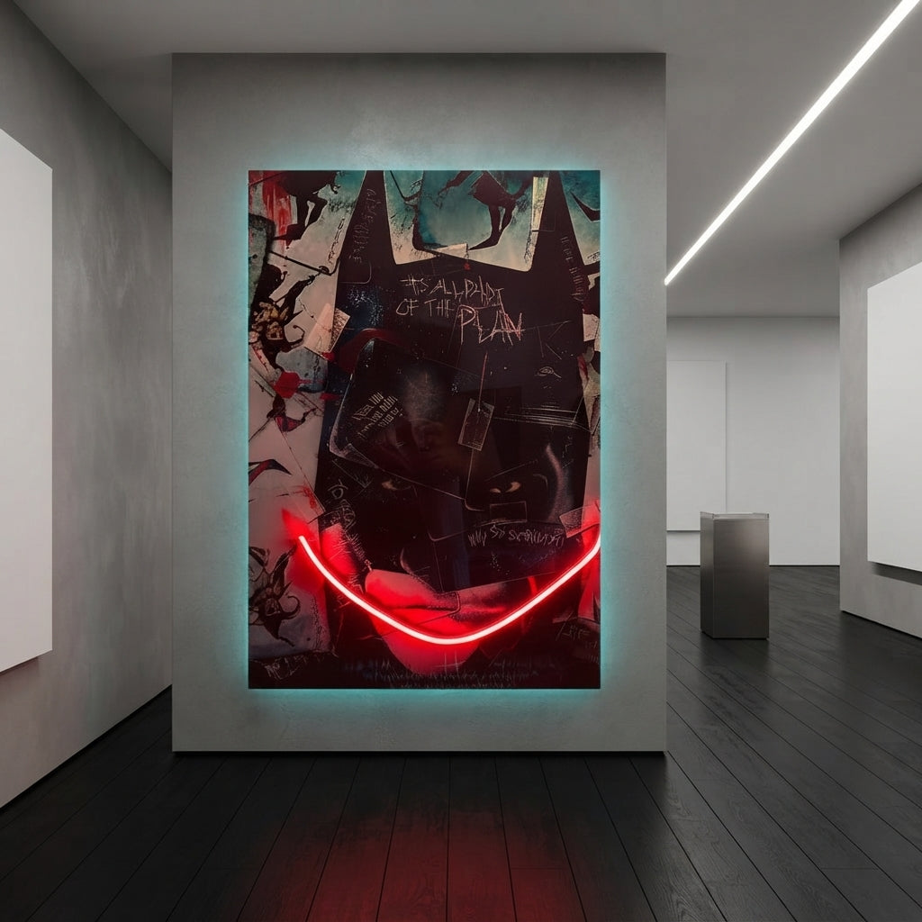 Batman Joker Neon Tablo