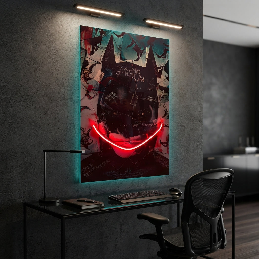 Batman Joker Neon Tablo