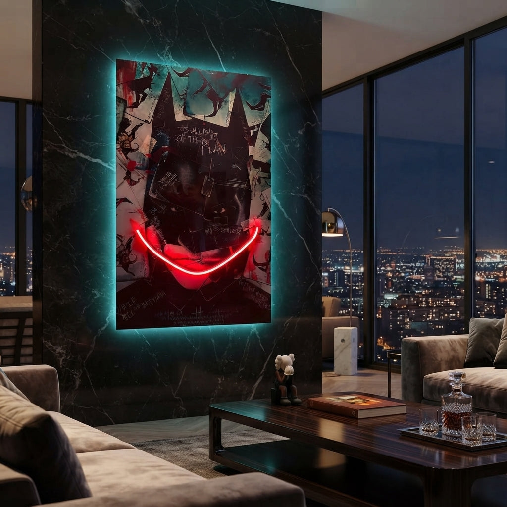 Batman Joker Neon Tablo