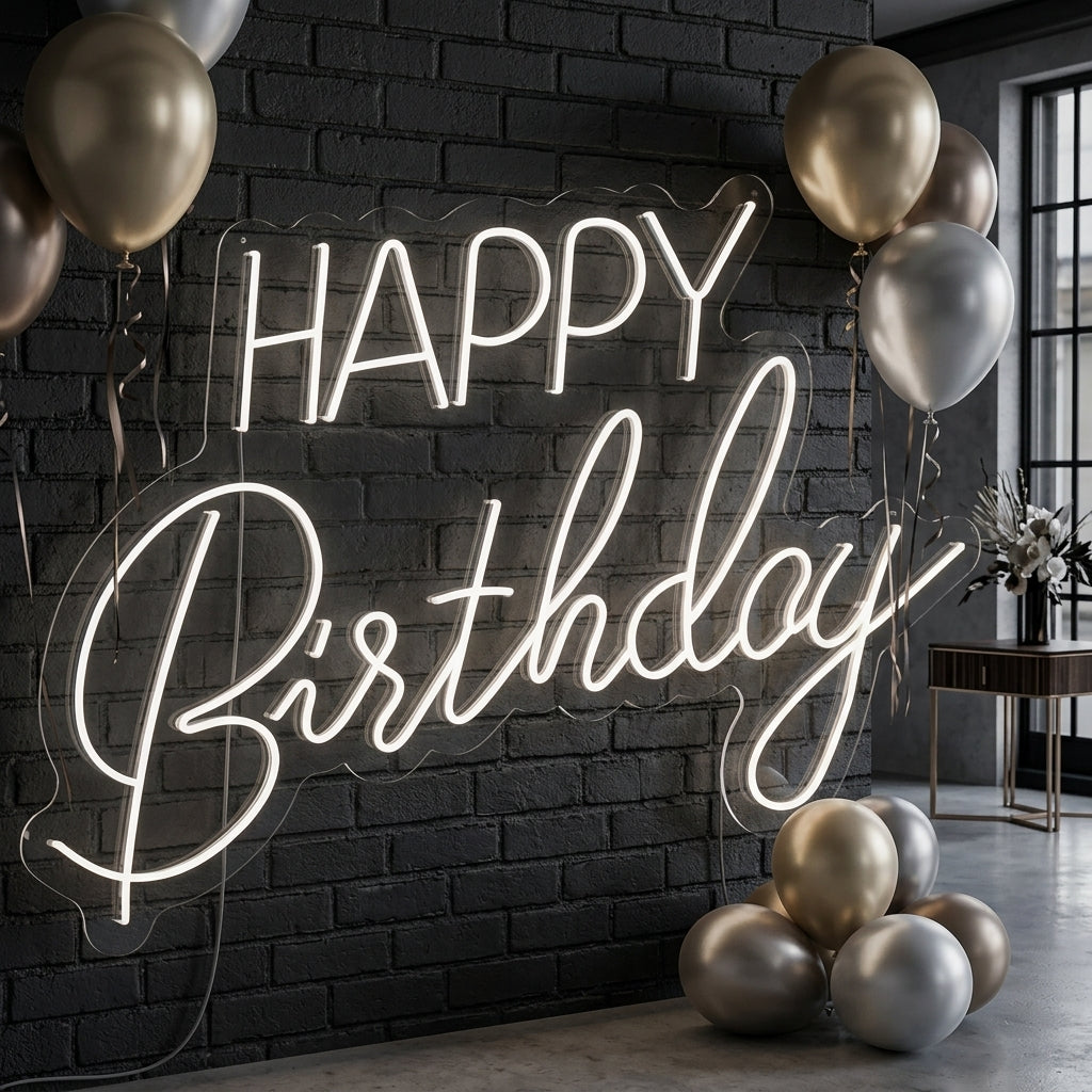 Happy Birthday Neon Dekor