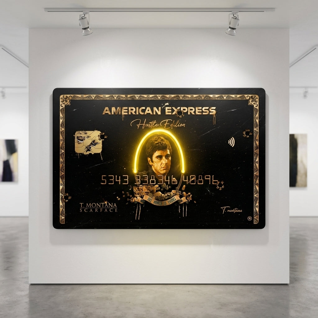 'T. Montana' Işıklı Pop-Art Tablo