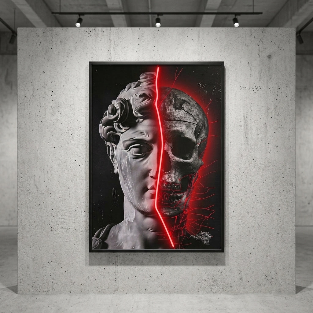 "Kızıl Yarık ve Neon Anatomi" PopArt Tablo