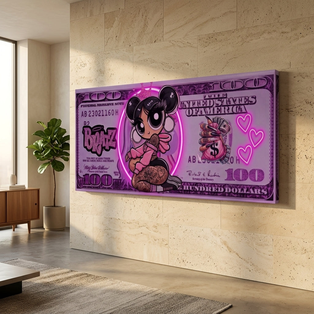 "Girl Boss" Vurgulu (Trend ve Moda Odaklı) Pop art Tablo