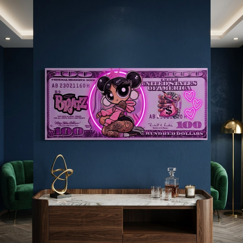 "Girl Boss" Vurgulu (Trend ve Moda Odaklı) Pop art Tablo