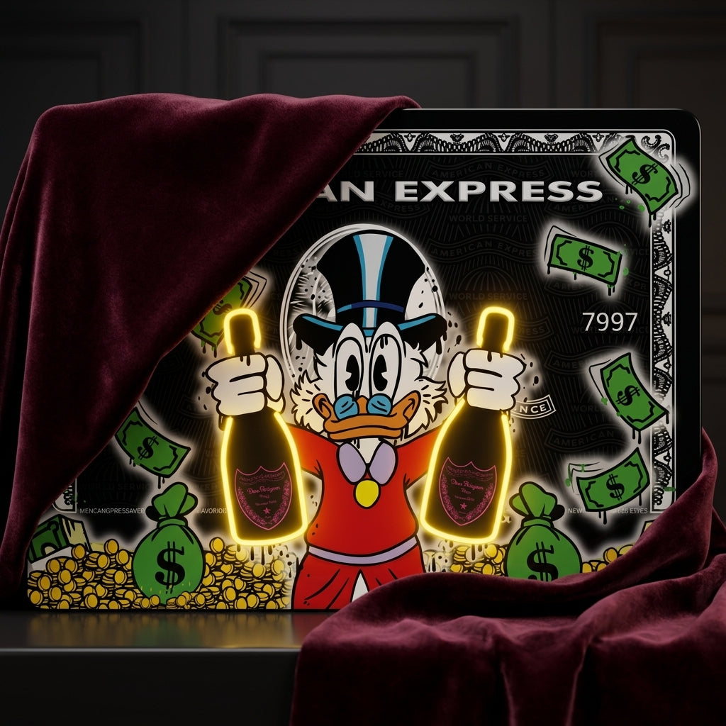 Scrooge McDuck Pop Art Kartı Tablo