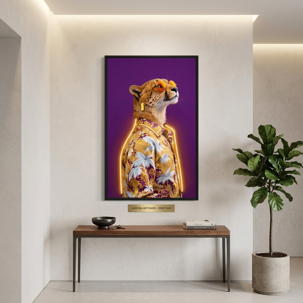 'Retro Safari' Neon Pop-Art Tablosu – Yeni Sezon