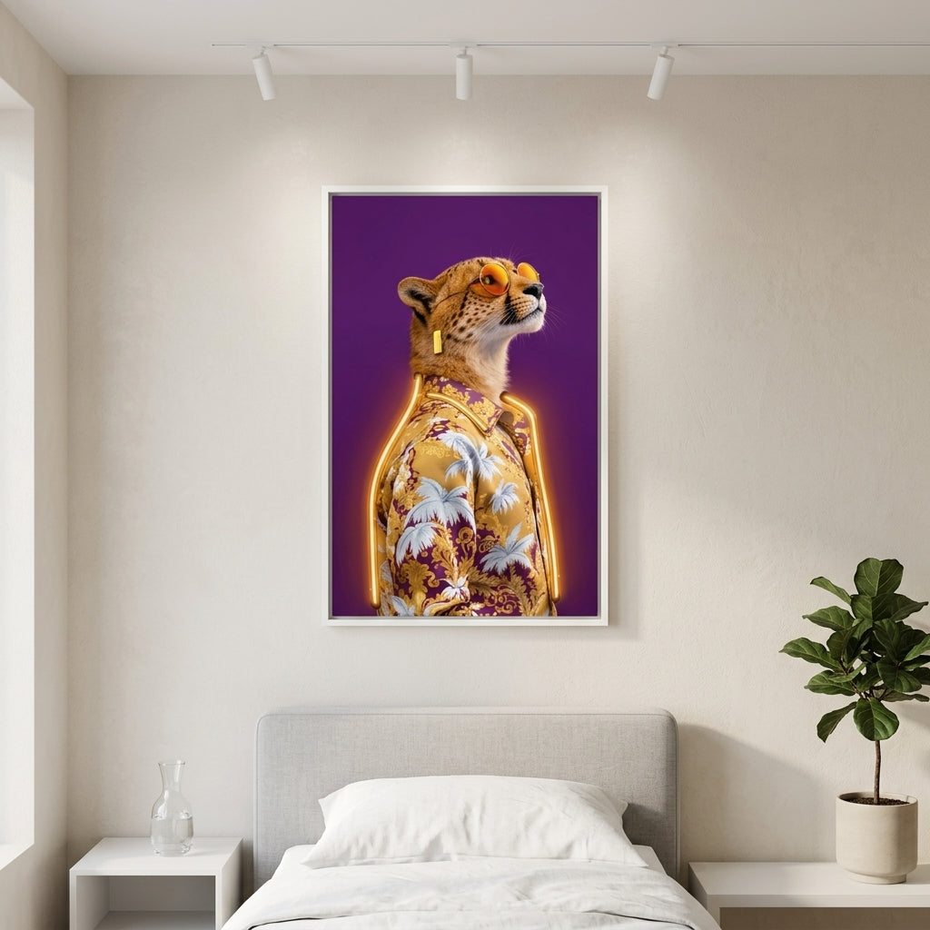'Retro Safari' Neon Pop-Art Tablosu – Yeni Sezon