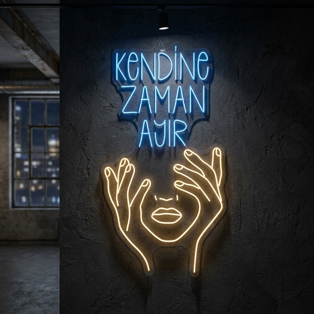 Kendine Zaman Ayır Neon Tabela