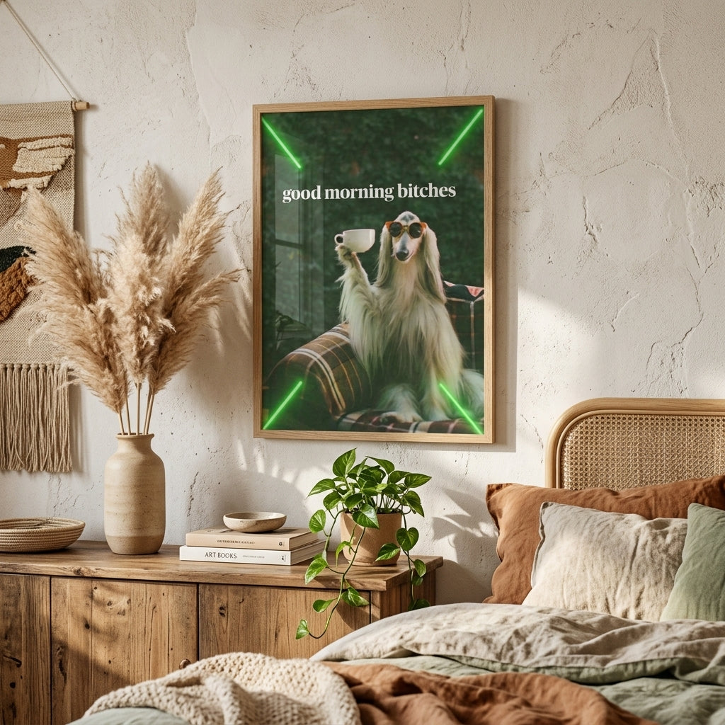 Güne İddialı Ve Cool Bir Başlangıç: 'Good Morning' Çerçeveli Tablo