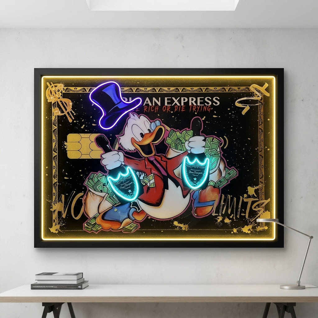 American Express Dom Pérignon Exclusive Neon Tablo