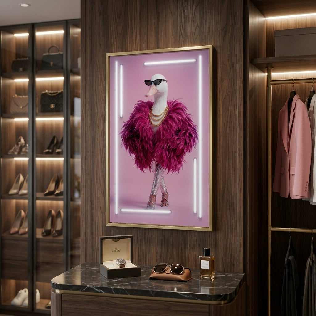 'Fuchsia Diva' Özel Tasarım Neon Tablo – Yeni Ürün