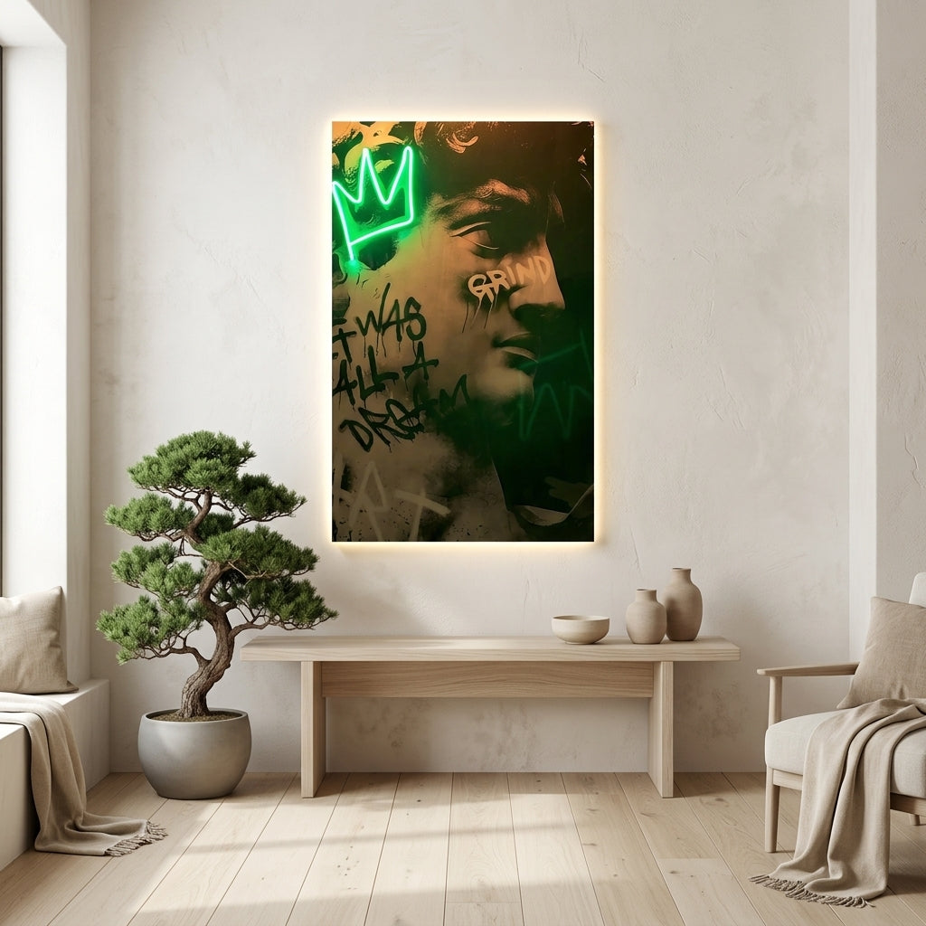 David de Miguel Angel Neon Tablo