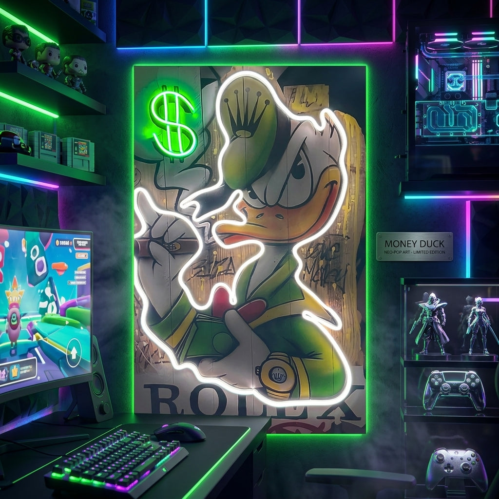 McDuck Rolex Neon Tablo