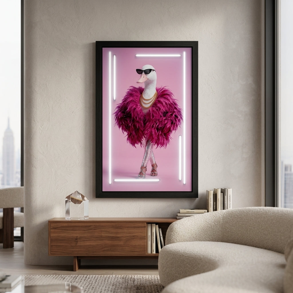 'Fuchsia Diva' Özel Tasarım Neon Tablo – Yeni Ürün