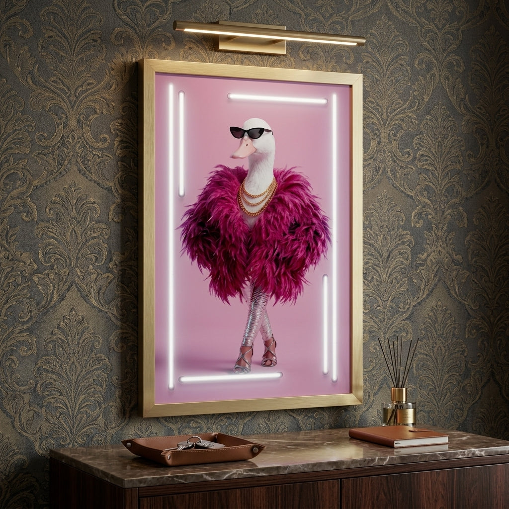 'Fuchsia Diva' Özel Tasarım Neon Tablo – Yeni Ürün