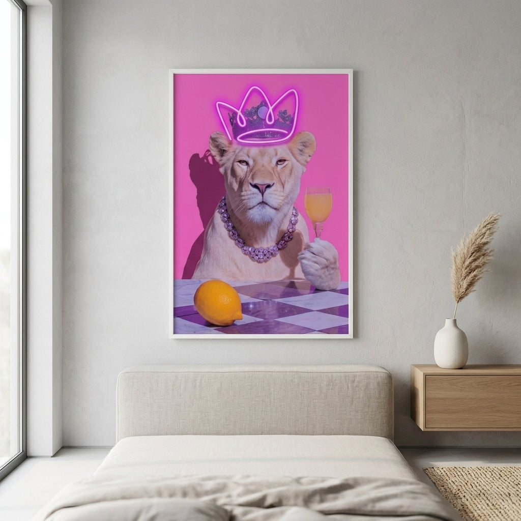 'Neon Queen' Özel Tasarım Işıklı Pop-Art Tablo – Yeni Sezon