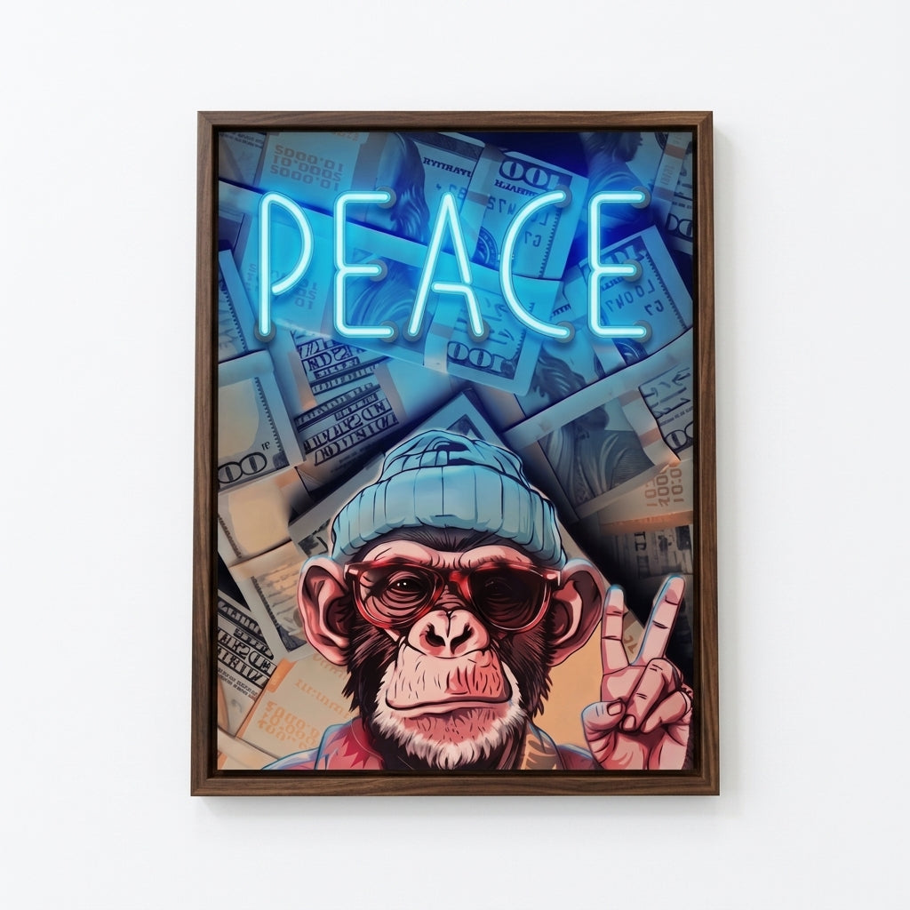 'Money & Peace' Özel Neon Tablo – Yeni Ürün
