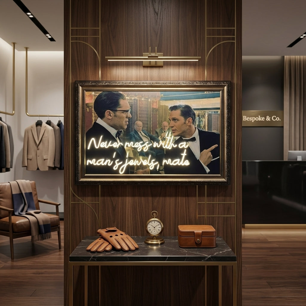 "Legend" Temalı ve Neon Yazılı Modern Tablo