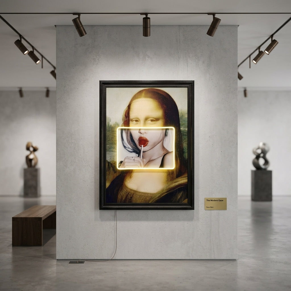 Modern Mona Lisa Tablosu