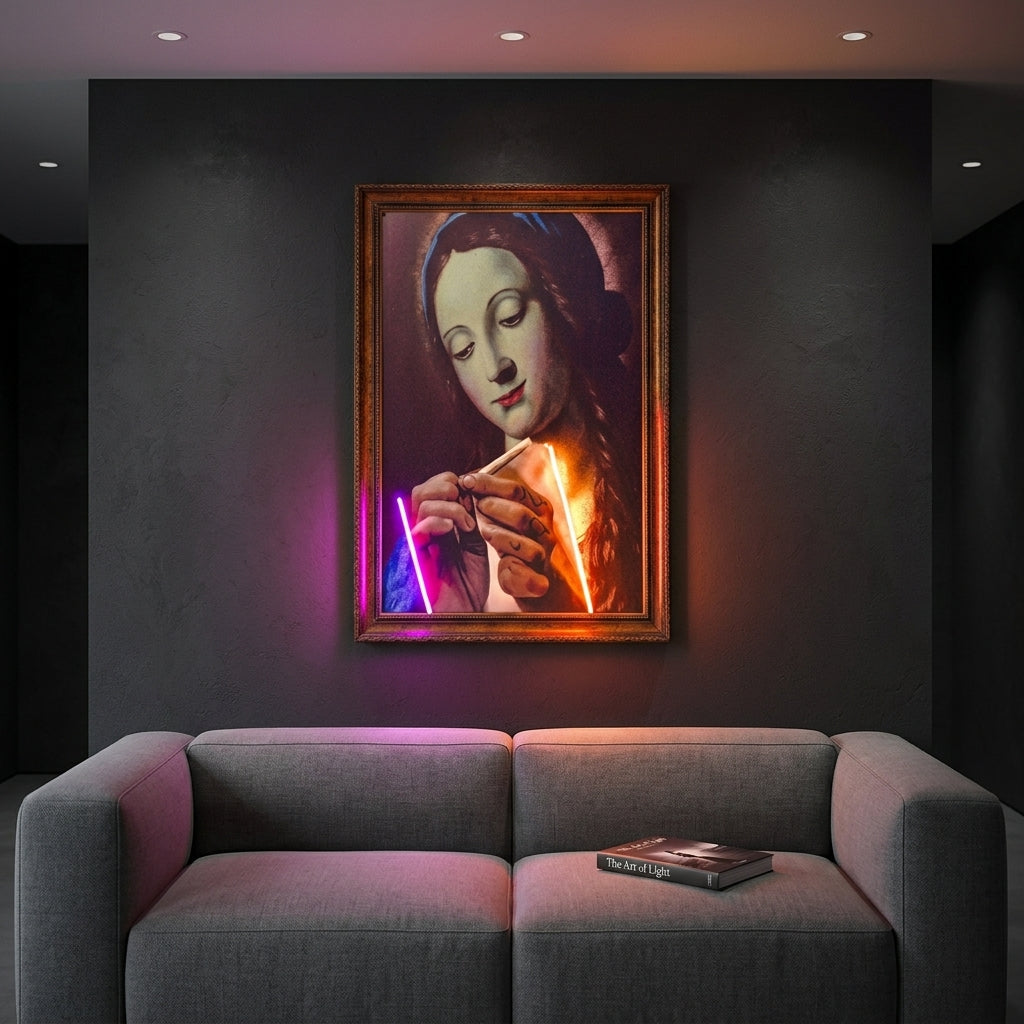 Nun Purple Art Tablo