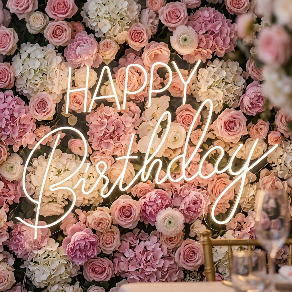 Happy Birthday Neon Dekor