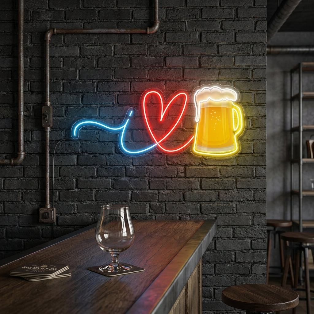 I Love Beer Neon Tabela