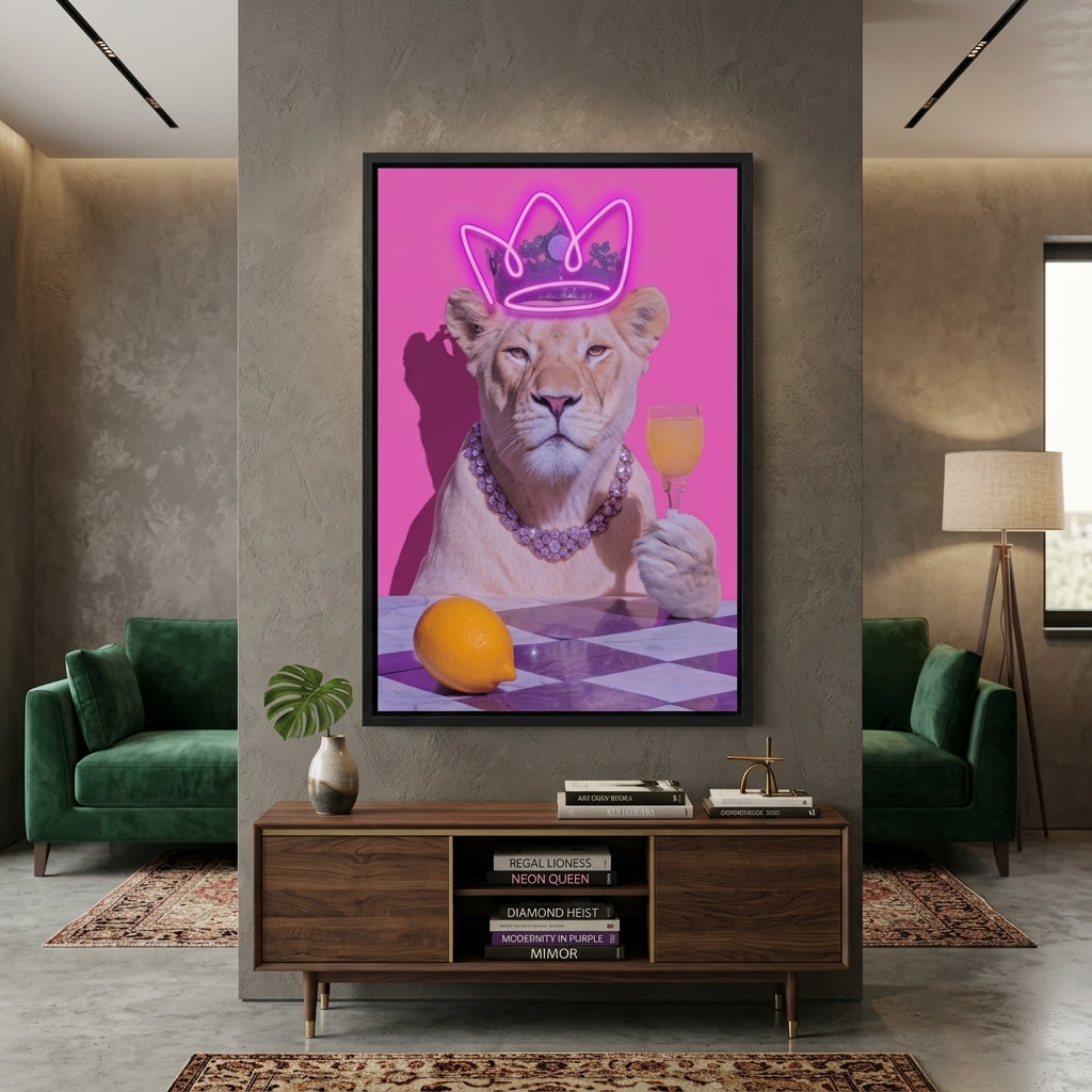 'Neon Queen' Özel Tasarım Işıklı Pop-Art Tablo – Yeni Sezon