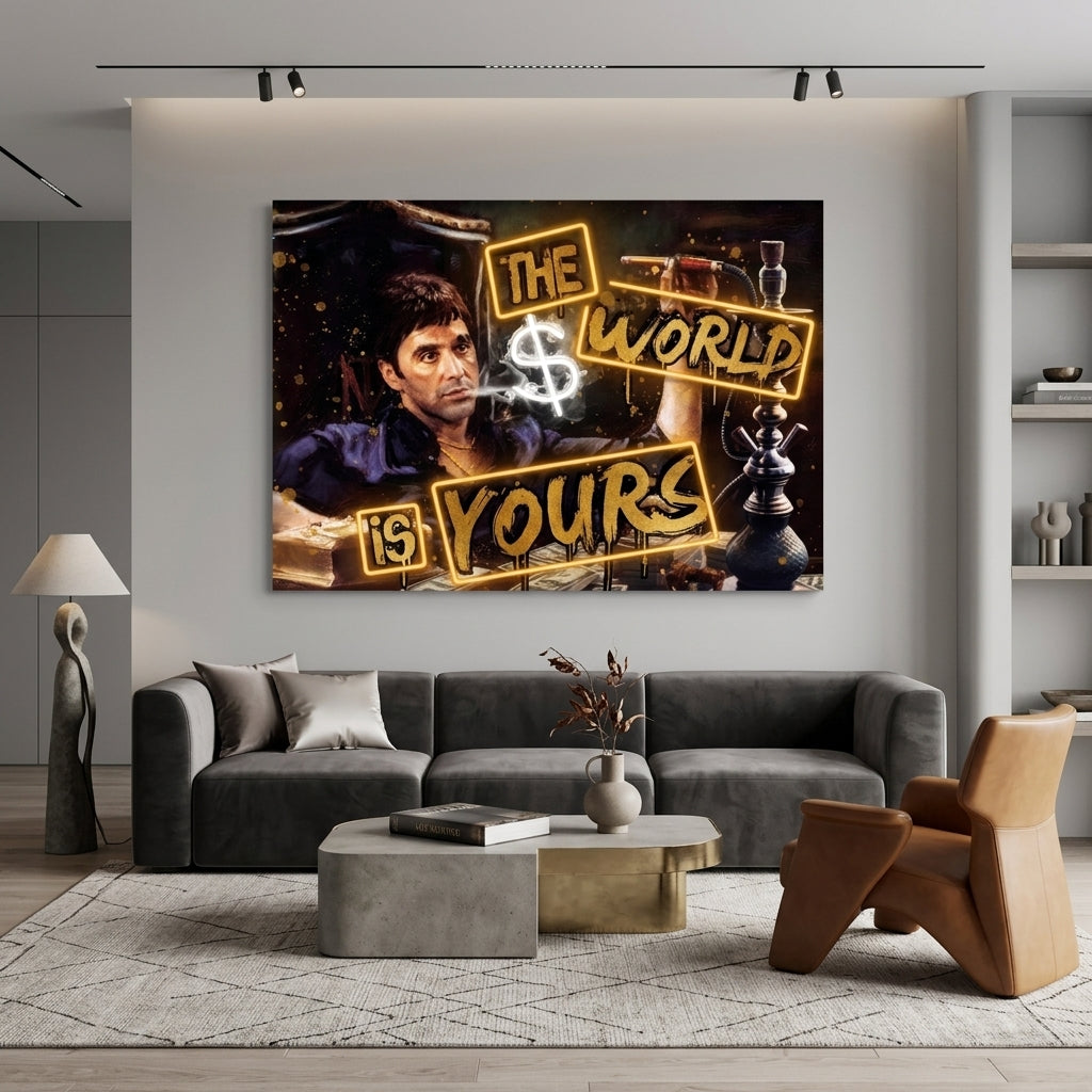 The World is Yours Kanvas Tablo