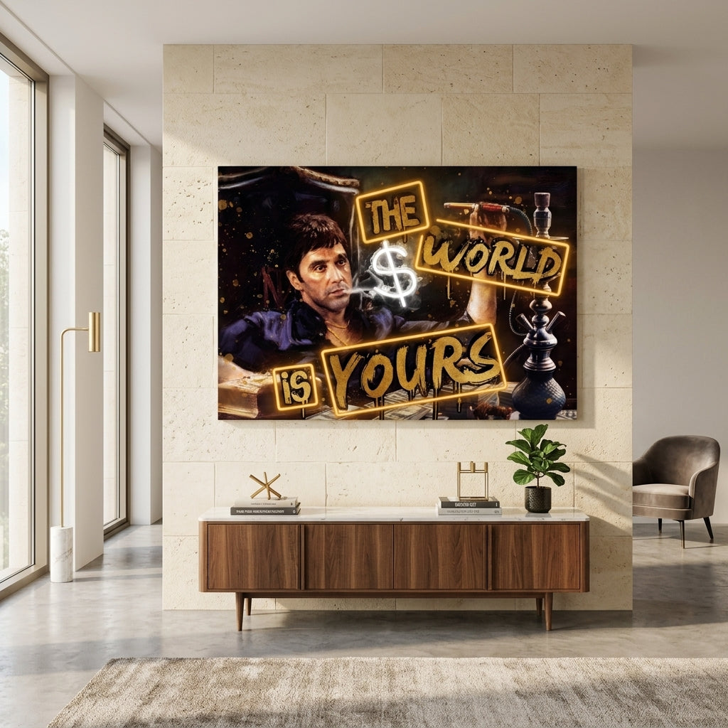The World is Yours Kanvas Tablo
