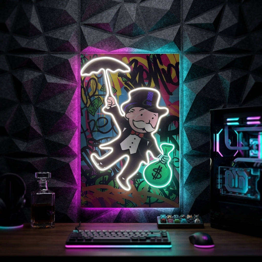 Monopoly Exclusive Neon Tablo