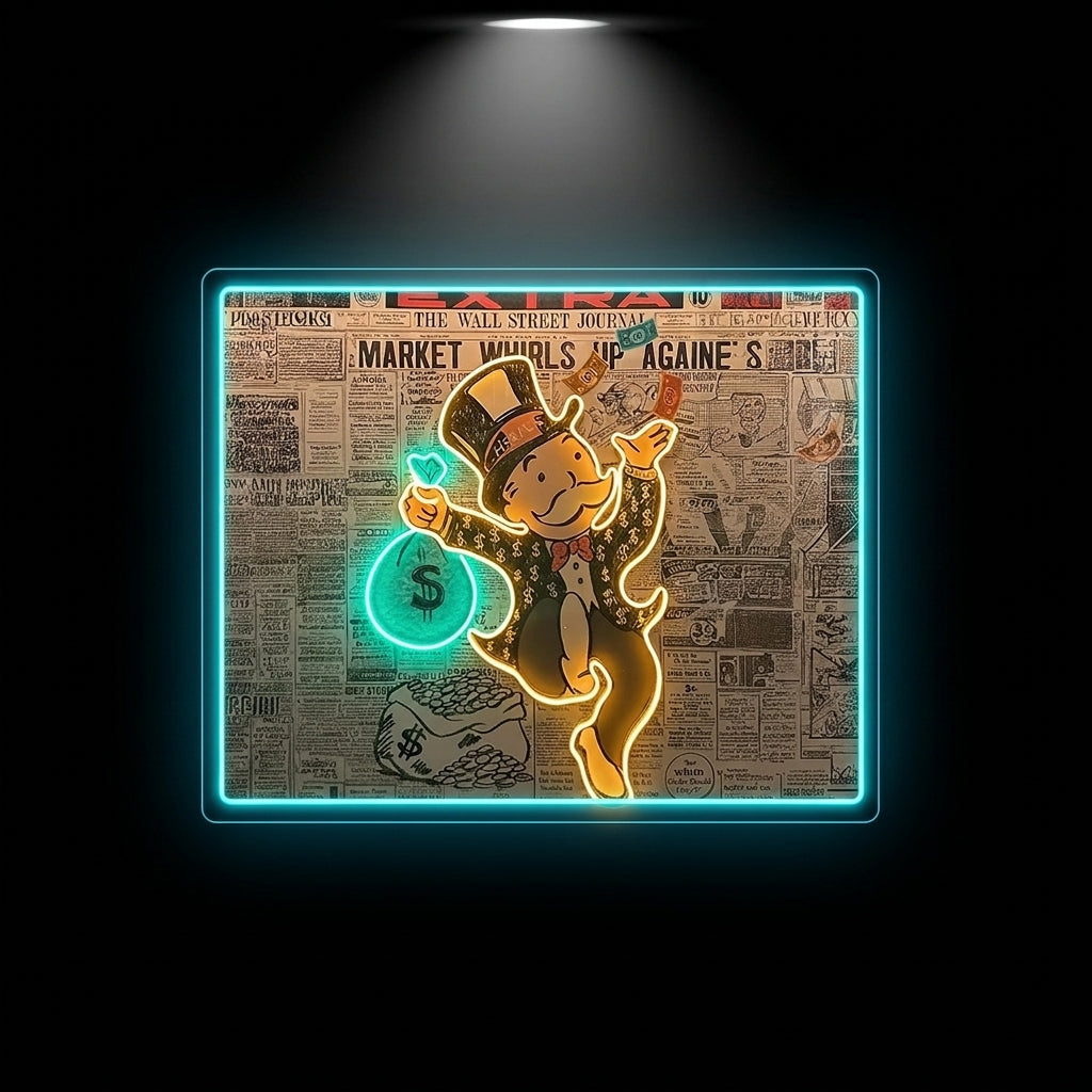 Exclusive Monopoly Neon Tablo