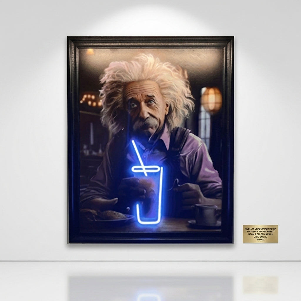 Einstein Canvas Art Tablo
