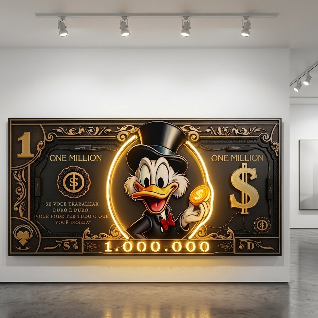 Premium Tasarım 'One Million' Işıklı Motivasyon Tablosu – Yeni Sezon