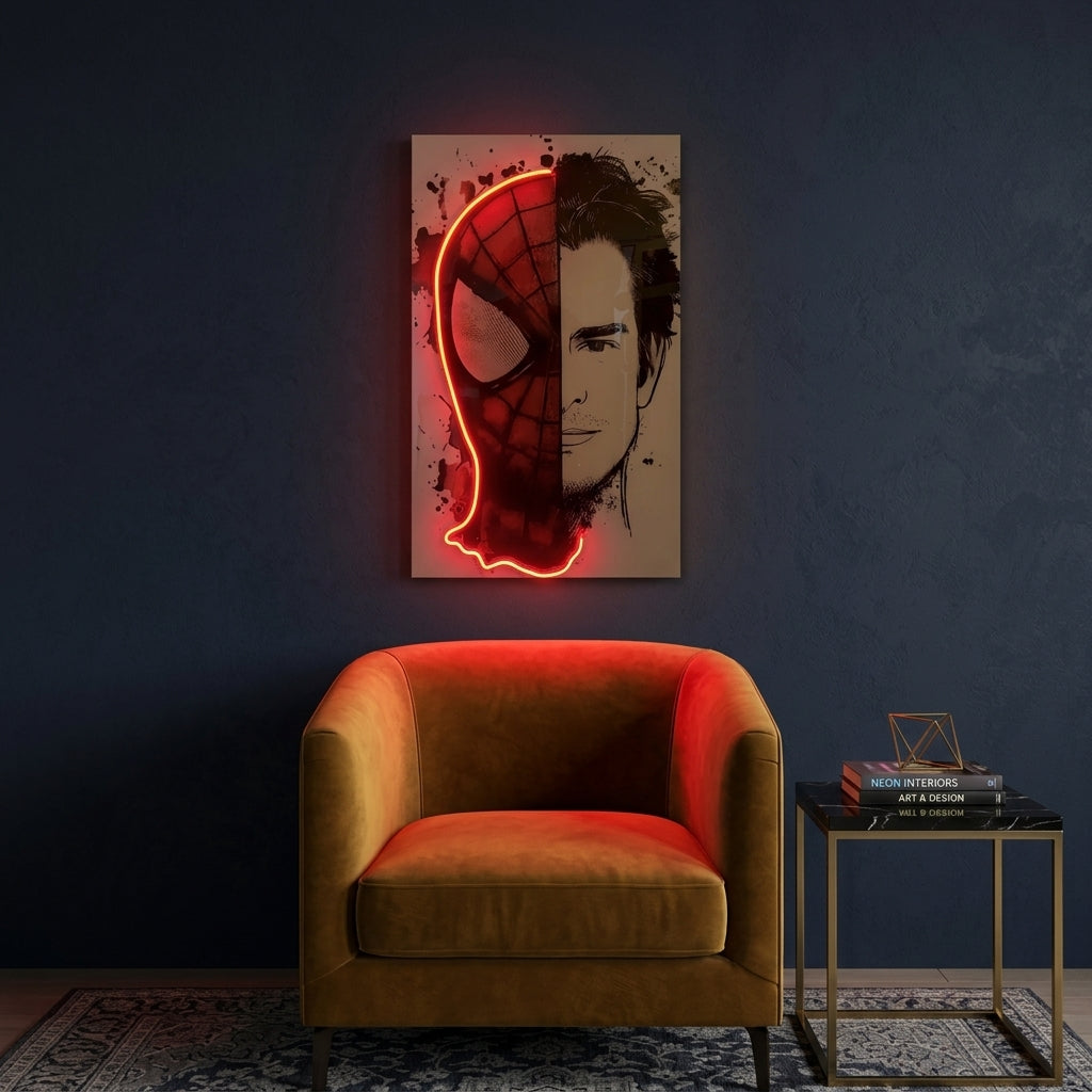 Spiderman Tom Holland Neon Tablo