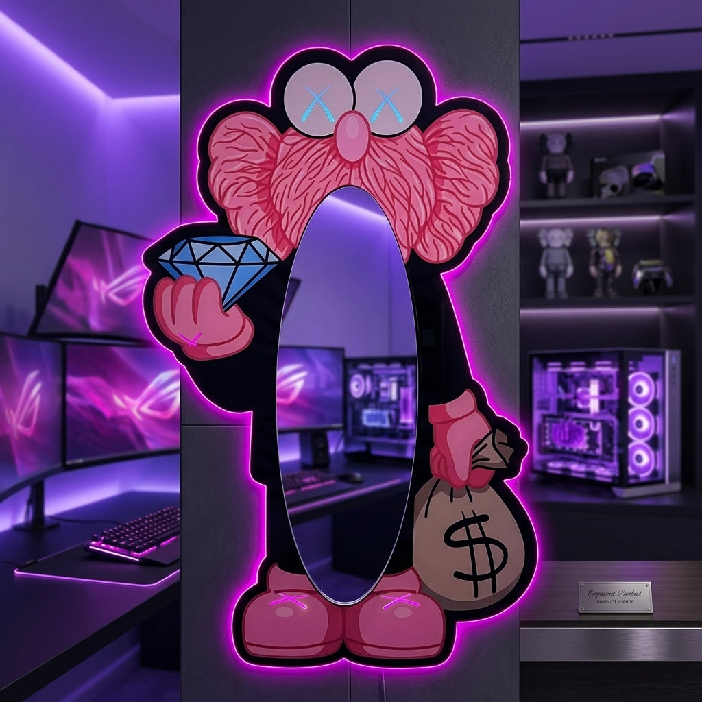 Bay KAWS Pembe Ayna