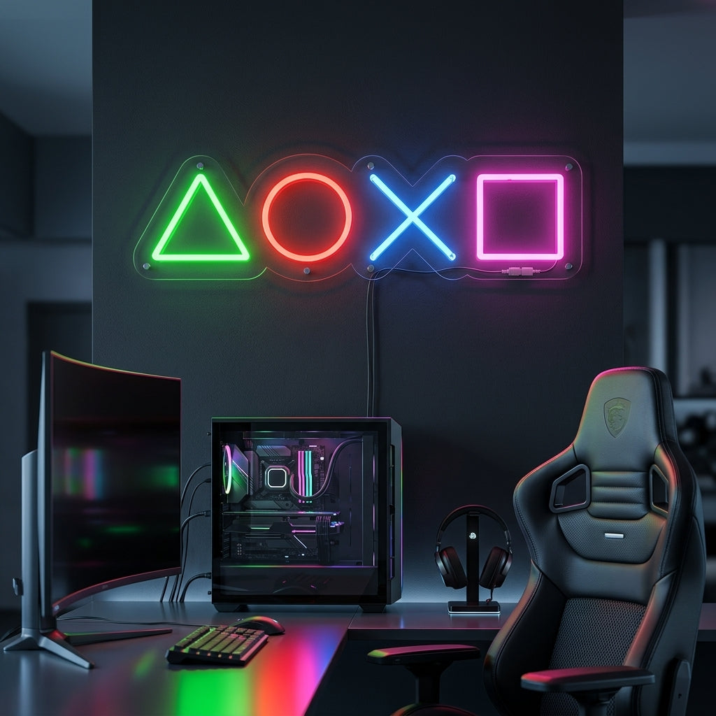 PlayStation Button Neon Tabela