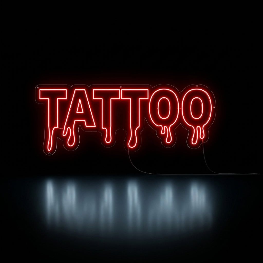 Tattoo Drip Neon Dekor
