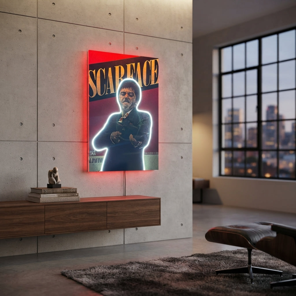Scarface Neon Tablo