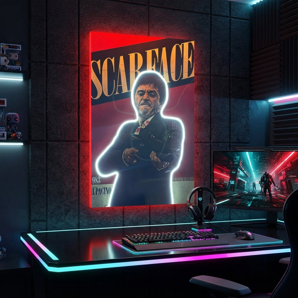 Scarface Neon Tablo