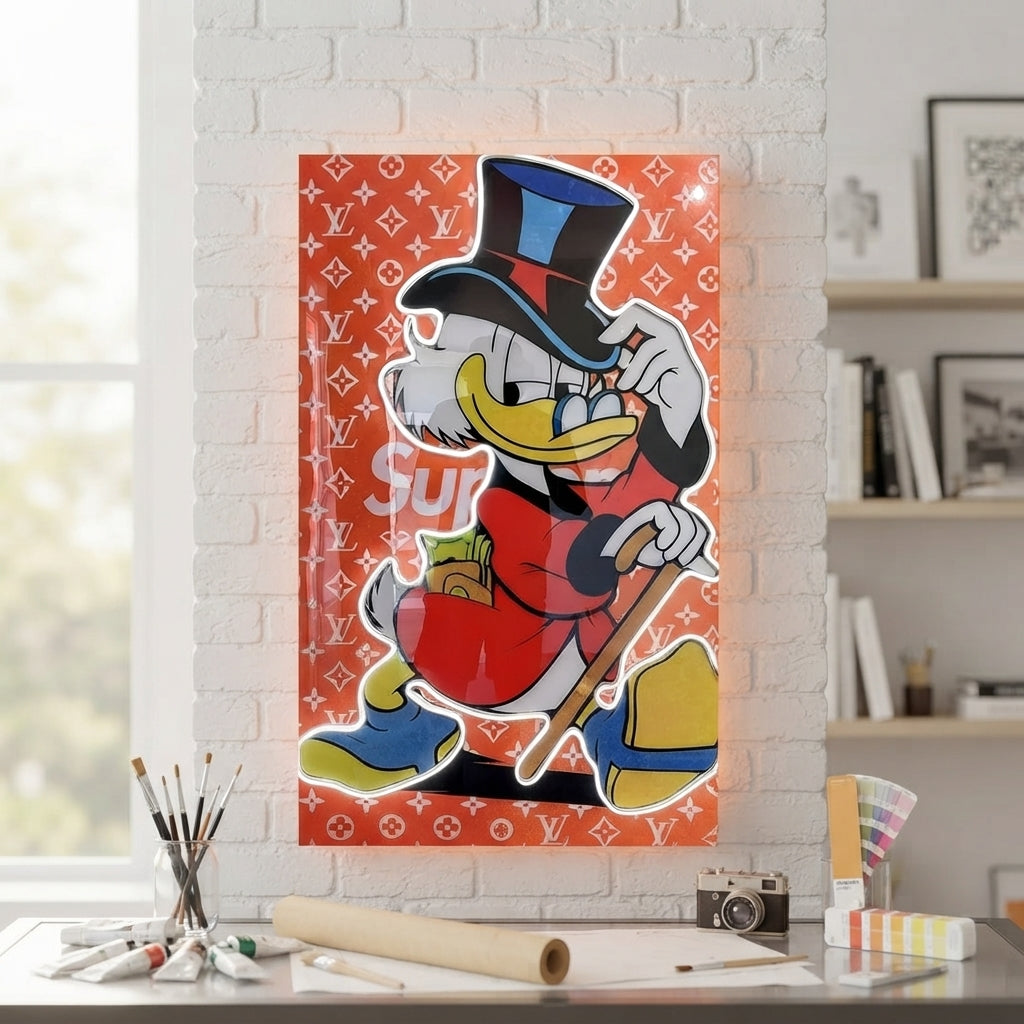 Exclusive Mc Duck Supreme Neon Tablo