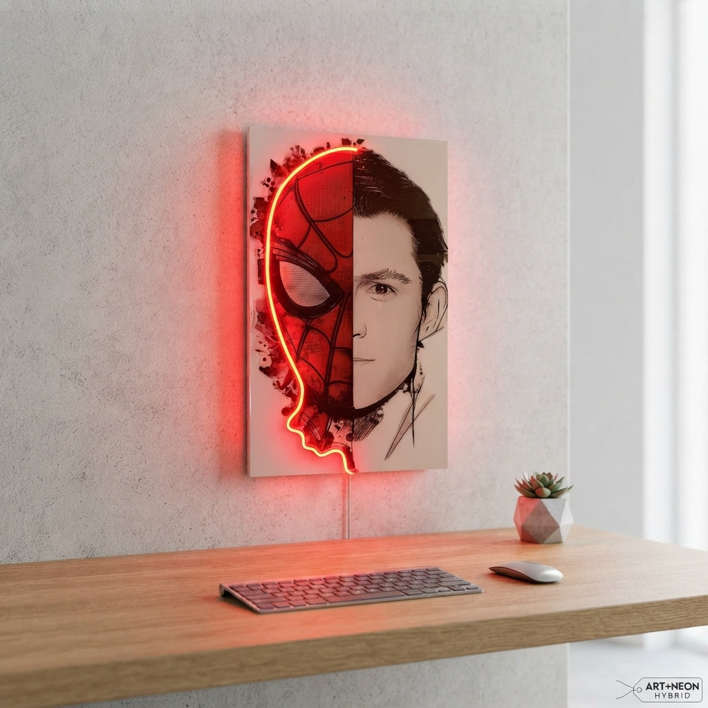 Spiderman Andrew Garfield Neon Tablo