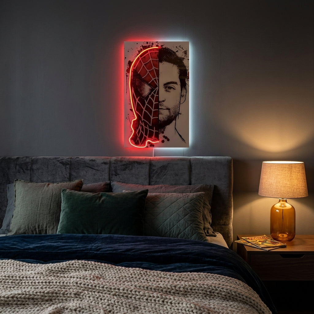 Spiderman Tobey Maguire Neon Tablo
