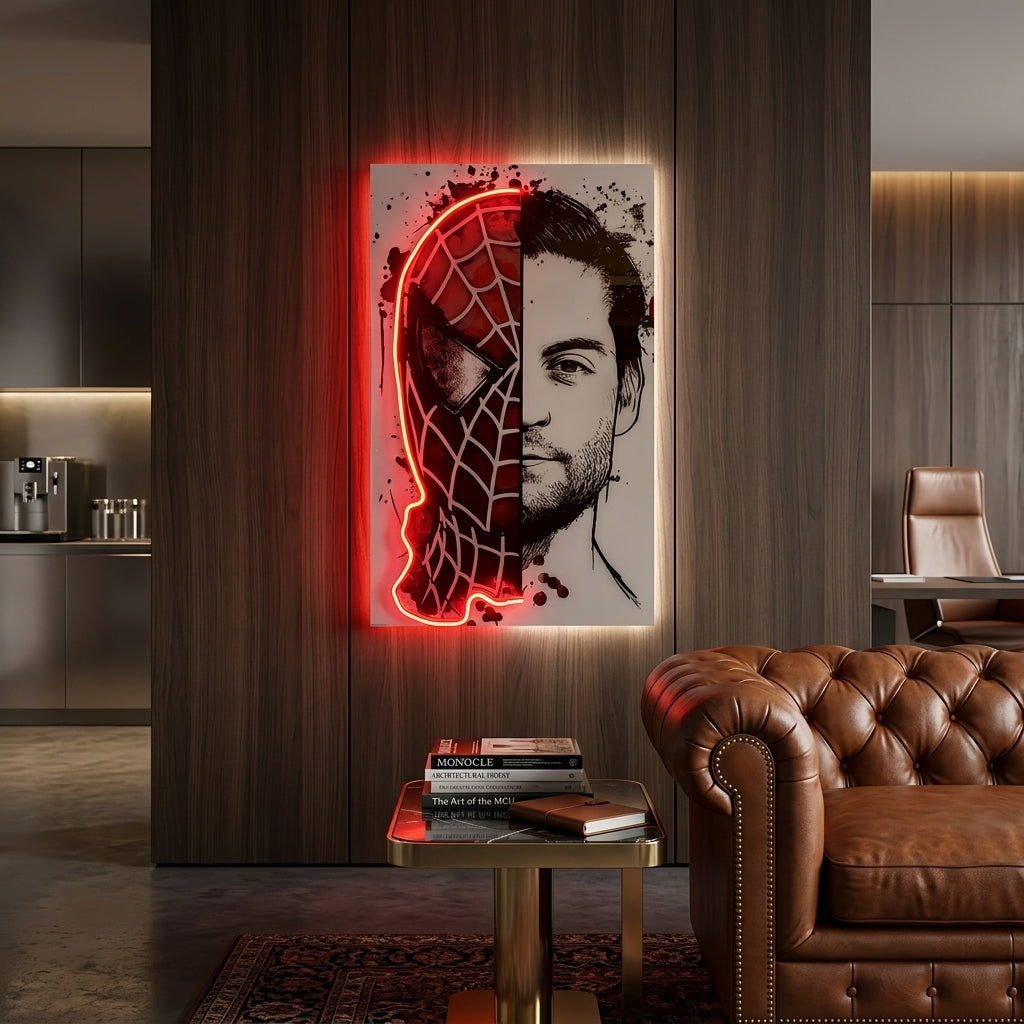 Spiderman Tobey Maguire Neon Tablo