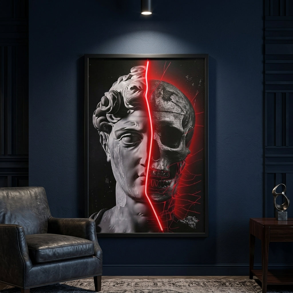 "Kızıl Yarık ve Neon Anatomi" PopArt Tablo
