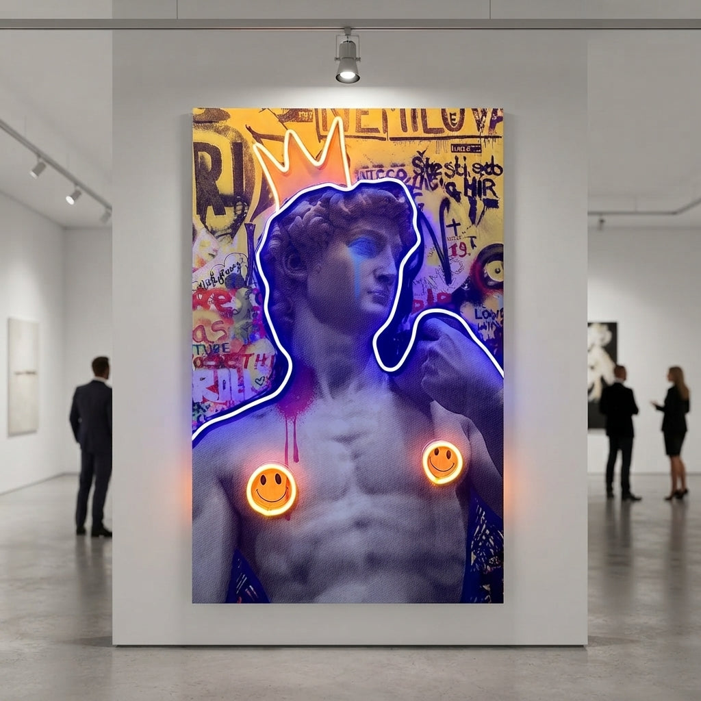 David Happy Art Neon Tablo